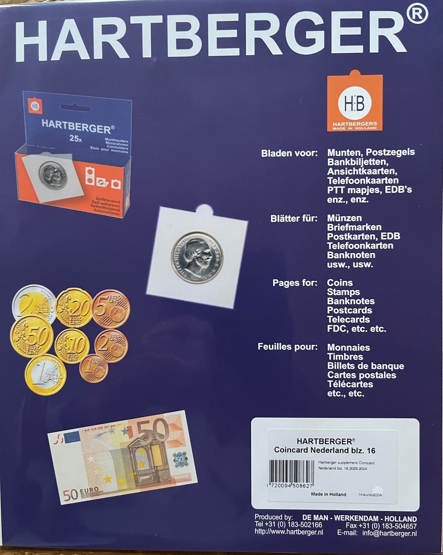 (afbeelding voor) Coincard bladen Nederland 2023-2024 Blad 16