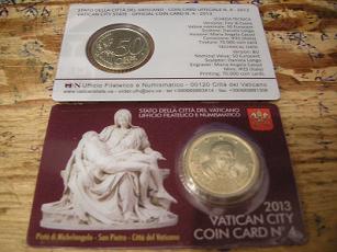 (afbeelding voor) Vaticaan Coincard No. 4 Munt 50 cent 2013
