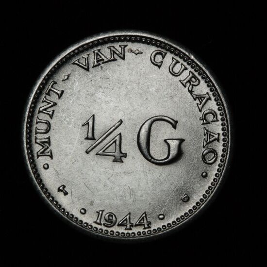 (afbeelding voor) 25 Cent 1944 Curacao PR+
