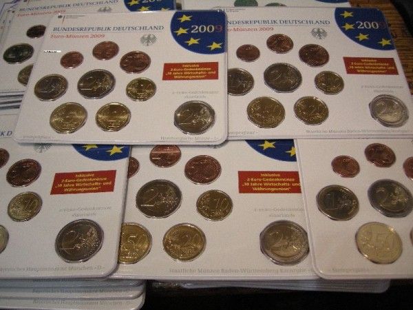 (afbeelding voor) BU sets DUITSLAND serie 2009 A-D-F-G-J