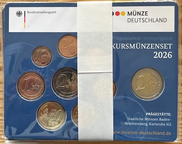 (afbeelding voor) BU Set Duitsland 2026 A-D-F-G-J compleet