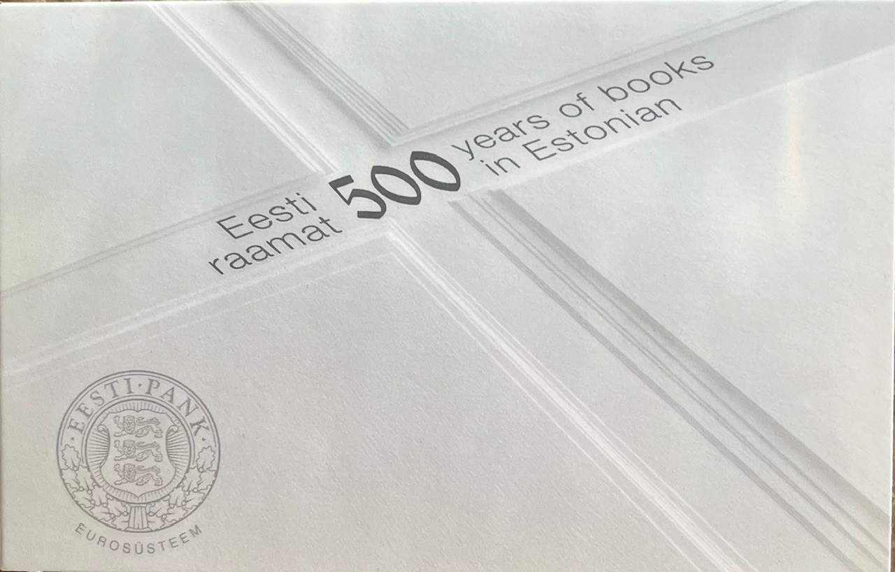 (afbeelding voor) 2 Euromunt Estland 2025 Etse taal geschreven in coincard