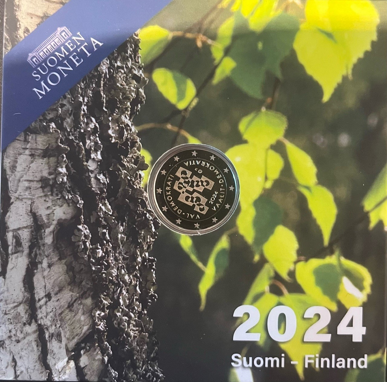 2 Euromunt Finland 2024 Stemmen voor Democratie Proof