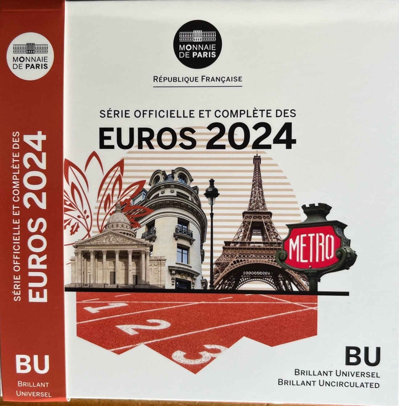 (afbeelding voor) UNC set Frankrijk 2024 van 1 cent tot en met 2 euro