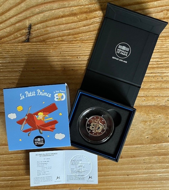 (afbeelding voor) 2 Euromunt Frankrijk 2026 Le petit Prince Proof in cassette