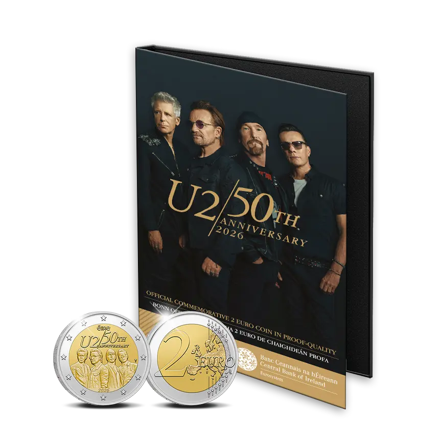(Bild für) 2 Euromunt Ierland 2026 - U2 - Proof