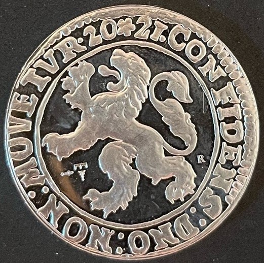 (afbeelding voor) Officiële Herslag: Leeuwendaalder 2021 Zilver 1 ounce - LOS