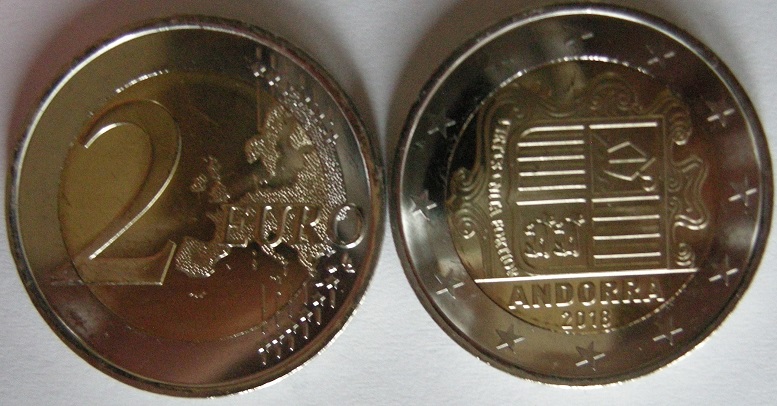 (afbeelding voor) 2 Euromunt Andorra 2024 UNC