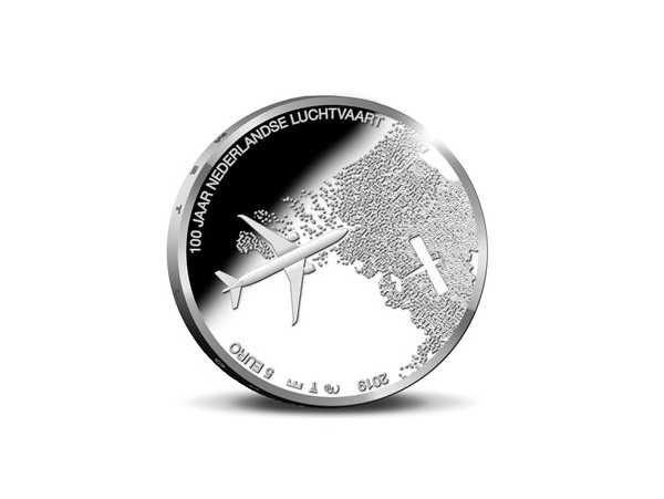 (afbeelding voor) Nederland 2019 5 Euro Luchtvaart Vijfje Unc los