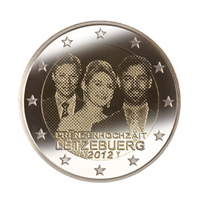 (afbeelding voor) 2 Euromunt Luxemburg 2012 wedding unc