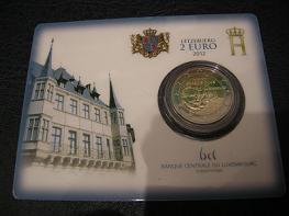 (afbeelding voor) 2 Euromunt Luxemburg 2012 Wilhelm IV in coincard