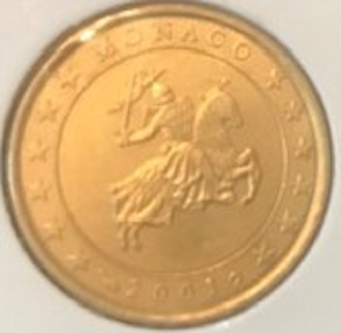 (afbeelding voor) 10 Euro Cent Monaco 2001 UNC