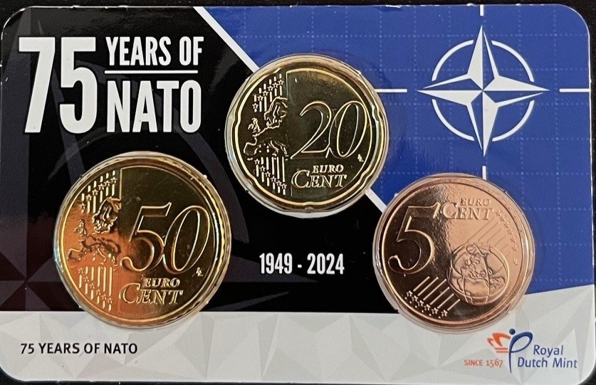 (afbeelding voor) Coincard 75 jaar NATO 1949-2024