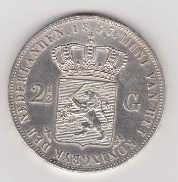 (afbeelding voor) 2,5 Gulden 1857 FDC-