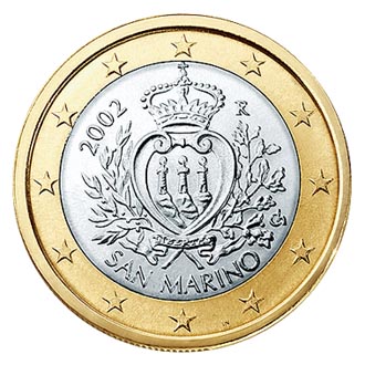 (afbeelding voor) 1 Euromunt San Marino 2009 UNC