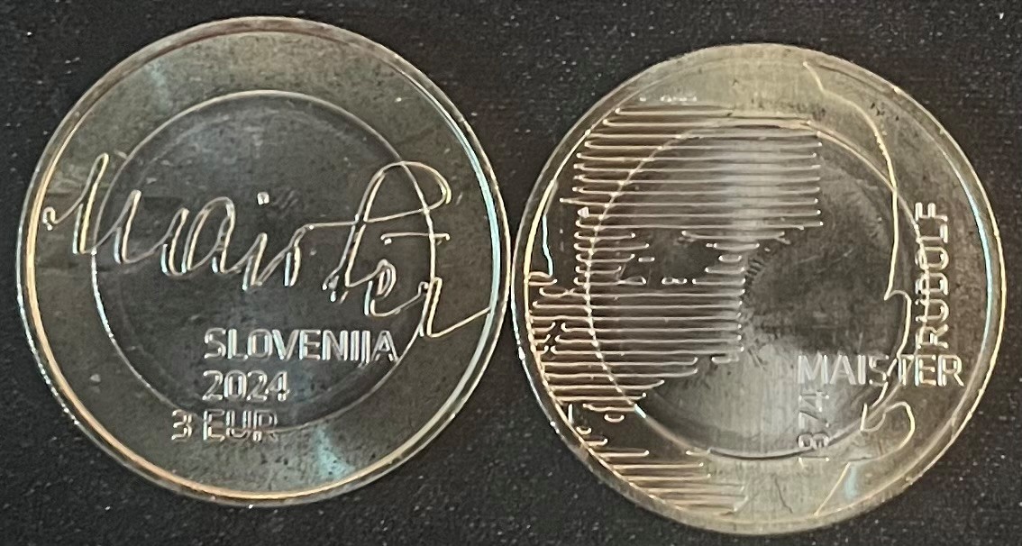 (afbeelding voor) 3 Euromunt Slovenie 2024 UNC
