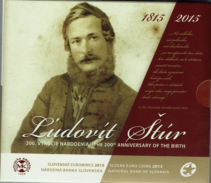 (afbeelding voor) BU set Slowakije 2015 Ludovit Stur