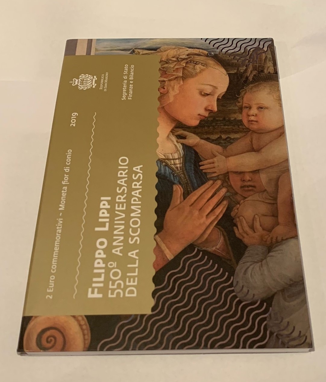 (afbeelding voor) San Marino 2 Euromunt 2019 Filippo Lippi in Blisterverpakking