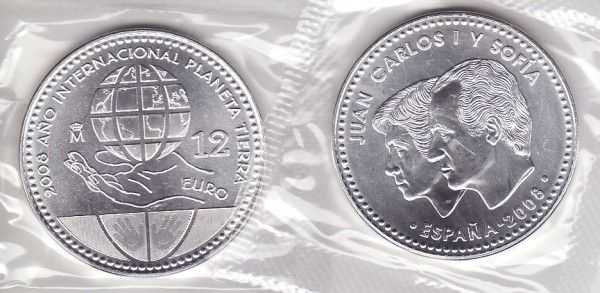 (afbeelding voor) 12 Euromunt Spanje 2008