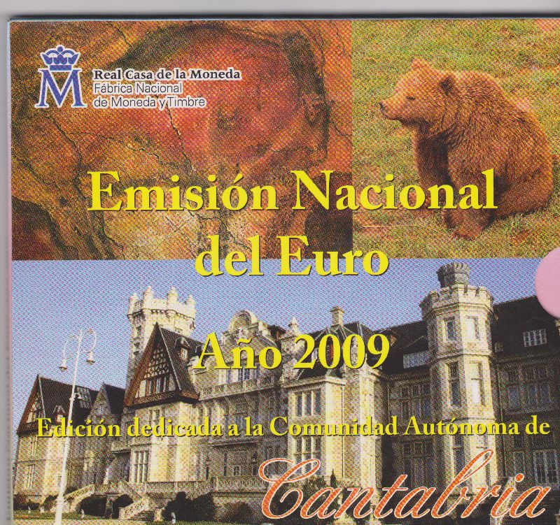 (afbeelding voor) BU set Spanje 2009 Type Cantabria