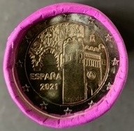 (afbeelding voor) Muntrol 2 Euromunt 2021 Unesco-Toledo