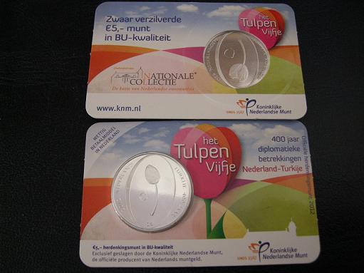 (afbeelding voor) 5 Euromunt NL Tulp 2012 BU kwaliteit in CC