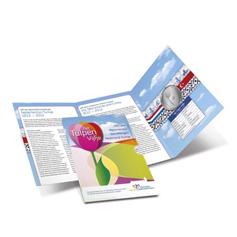 (afbeelding voor) 5 Euromunt Nederland Zilver 2012 Proof TULPENVIJFJE