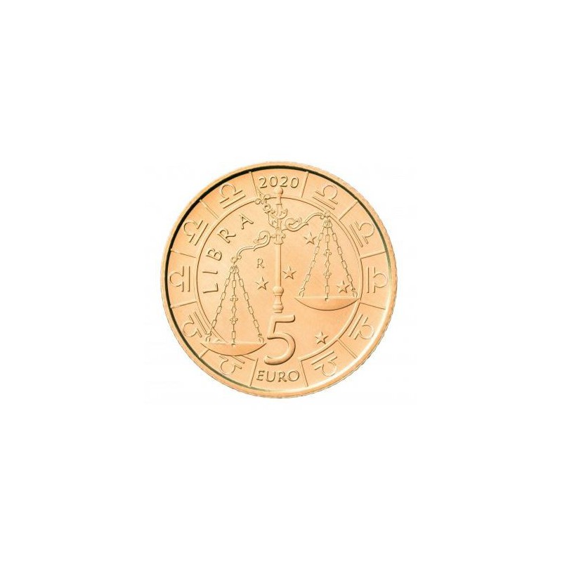 (afbeelding voor) 5 Euromunt San Marino 2020 Weegschaal UNC