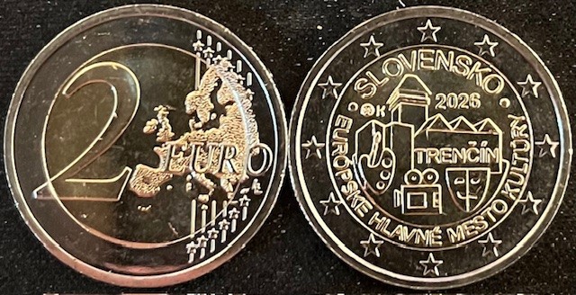 (afbeelding voor) 2 Euromunt Slowakije 2026 Trencin UNC